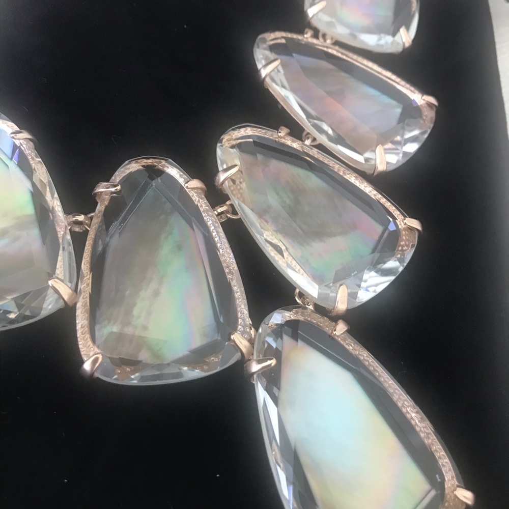 🚫Kendra Scott Harlow Necklace RoseGold/Brown MOP - Picture 8 of 9